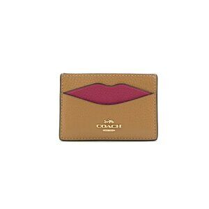 Coach Latte Multi Lip Slim Card Case NWT CW926